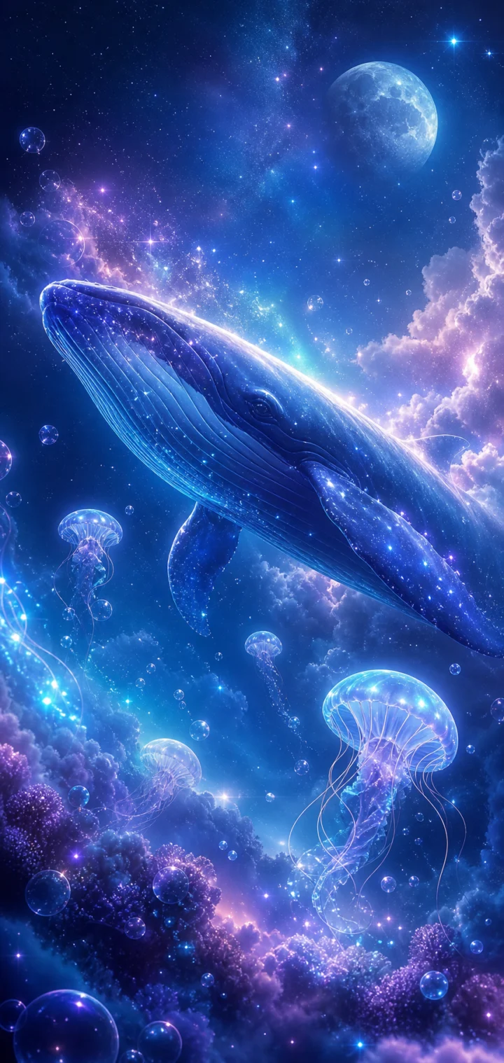 梦幻鲸星海手机壁纸