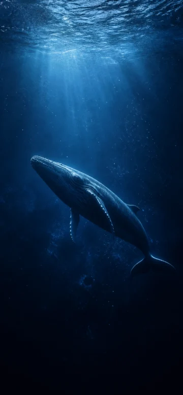 孤鲸深海梦境手机壁纸
