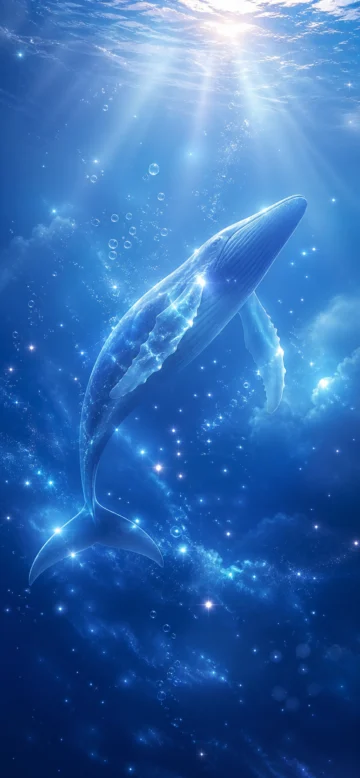 治愈鲸鱼梦幻手机壁纸