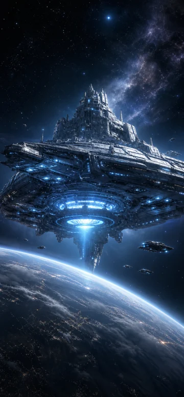 轨道母舰星际壁纸
