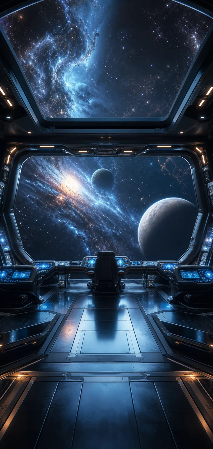 太空舰桥未来宇宙手机壁纸