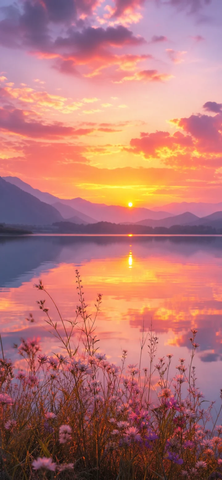 唯美夕阳手机壁纸