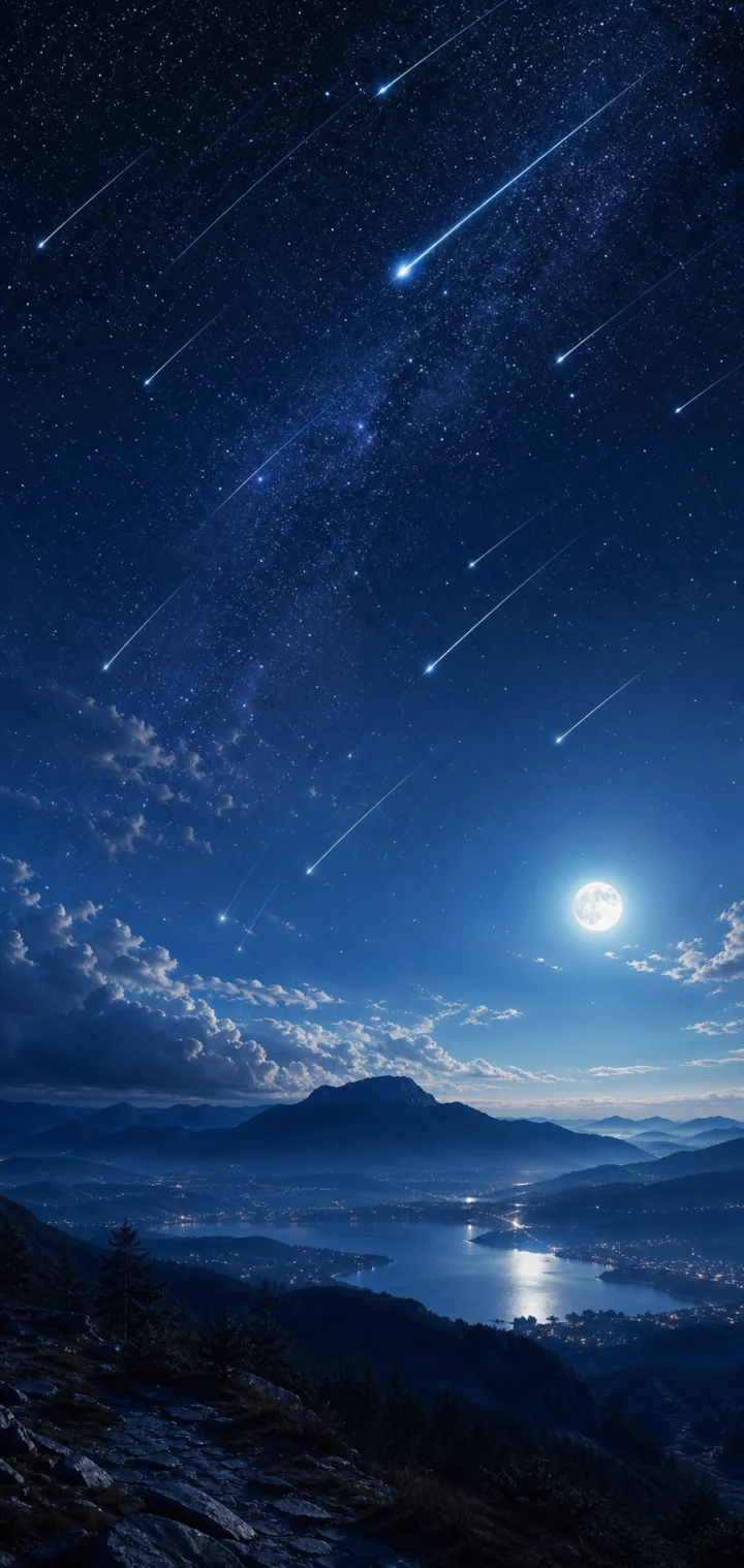 流星夜空手机壁纸