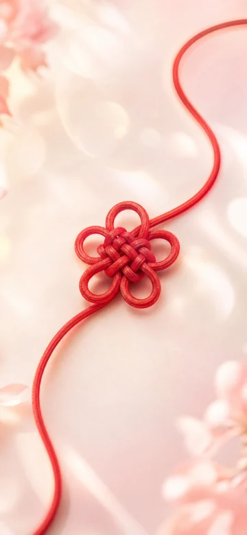 绳结红线手机壁纸