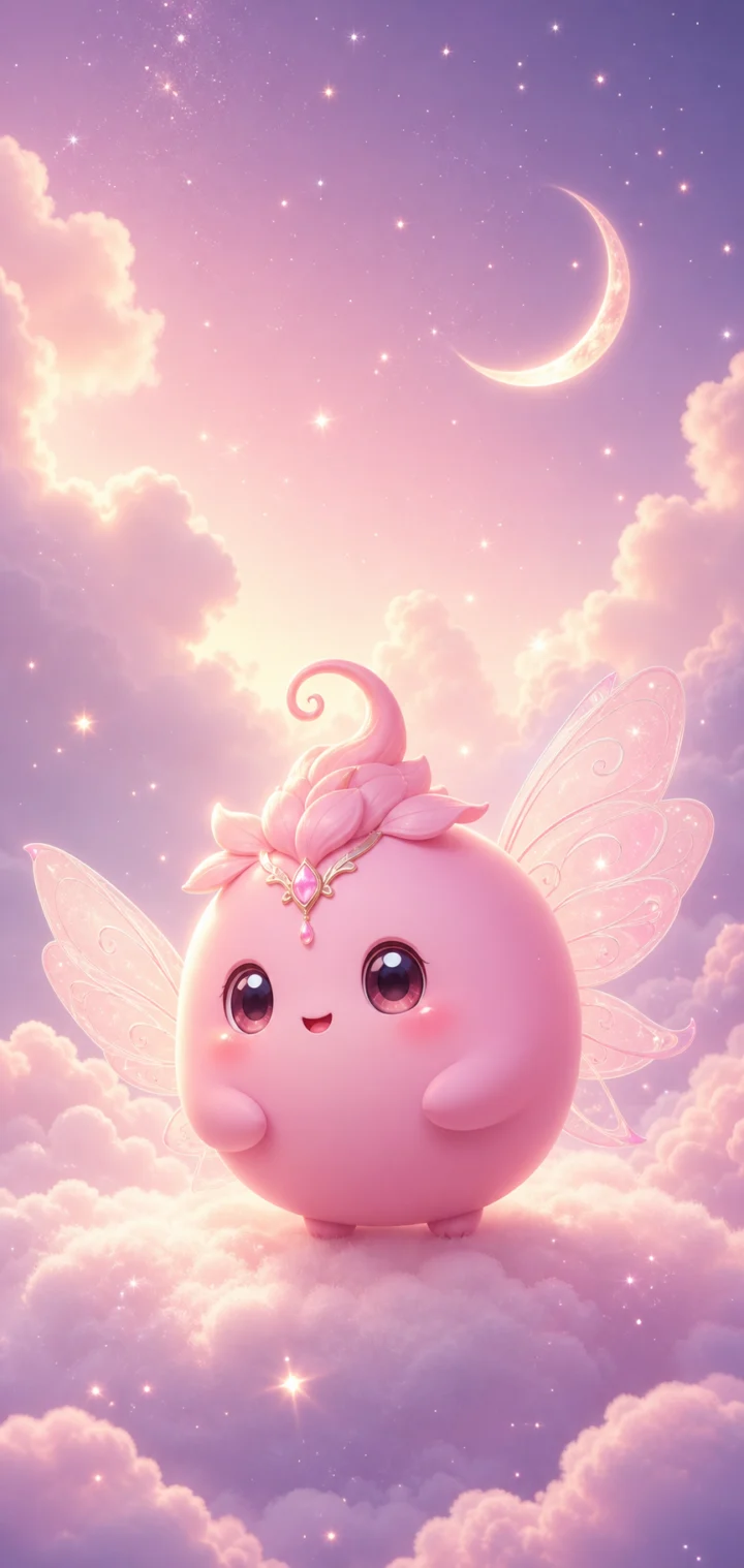 梦幻胖丁粉色手机壁纸