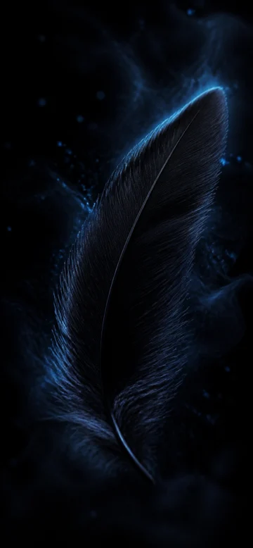 黑羽幽光手机壁纸