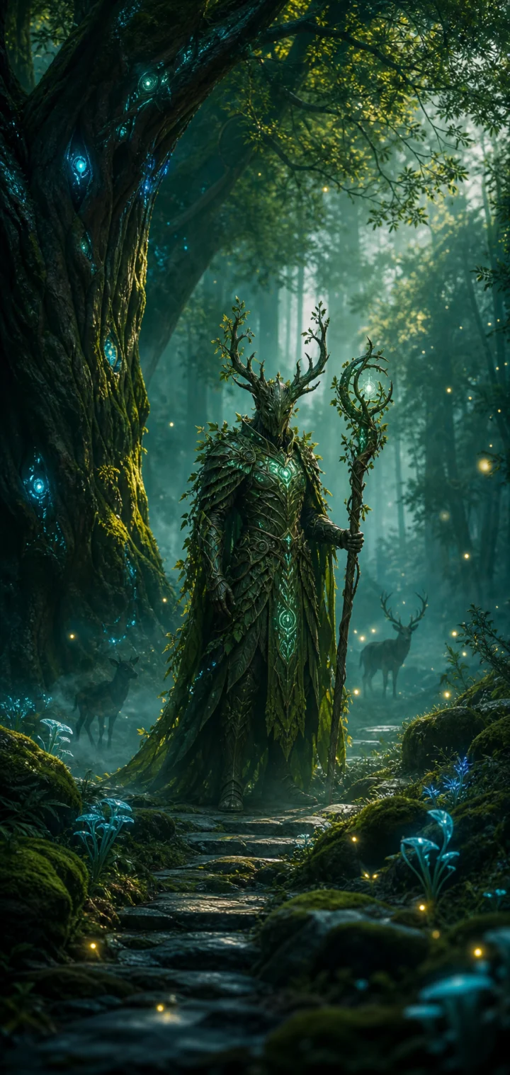 森林守护者梦幻手机壁纸