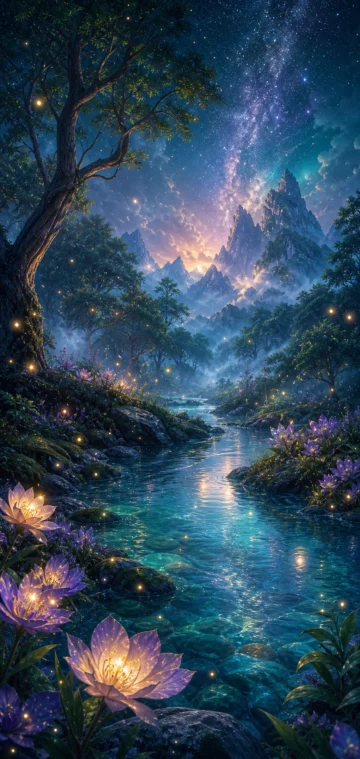 自然幻想梦境森林手机壁纸