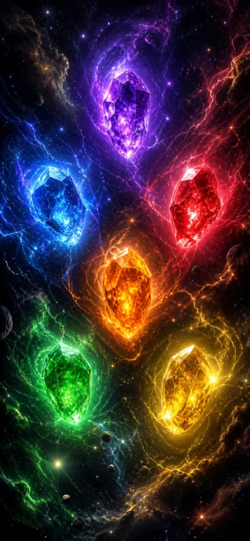 无限宝石宇宙能量手机壁纸