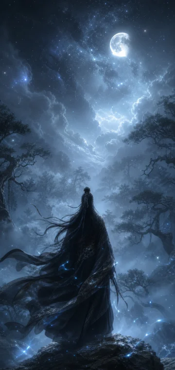 王林玄夜古林手机壁纸