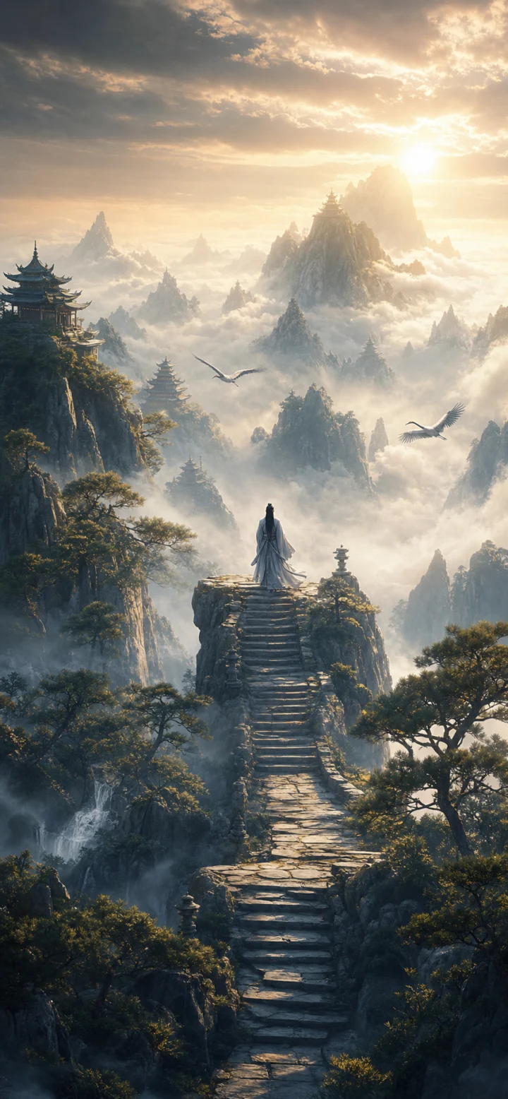 问道仙山之路手机壁纸