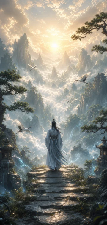 问道仙山云海手机壁纸