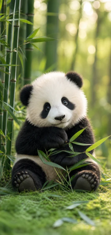 熊猫萌宠治愈系手机壁纸
