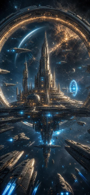 银河帝国星际首都手机壁纸