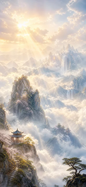 云雾仙境手机壁纸