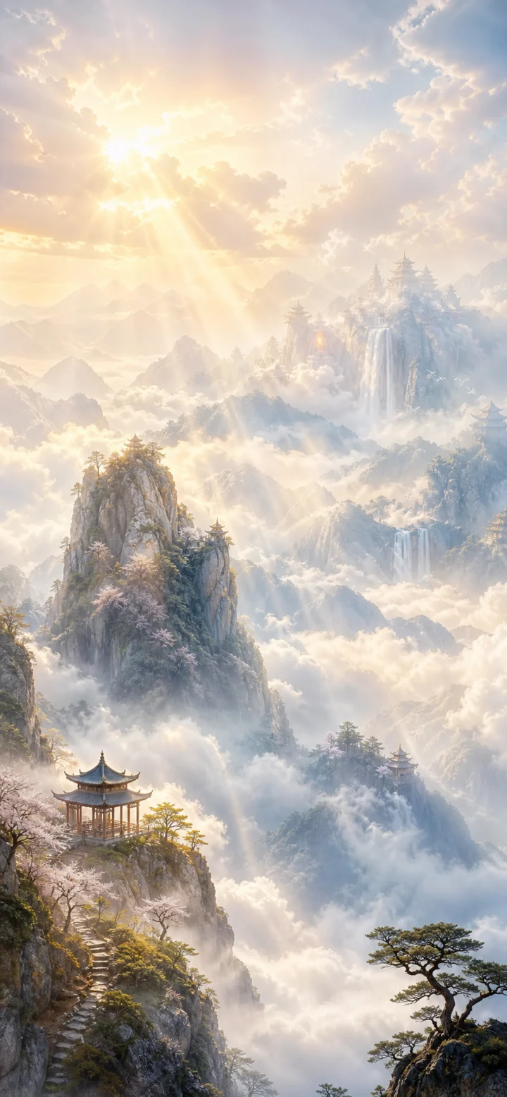 云雾仙境手机壁纸