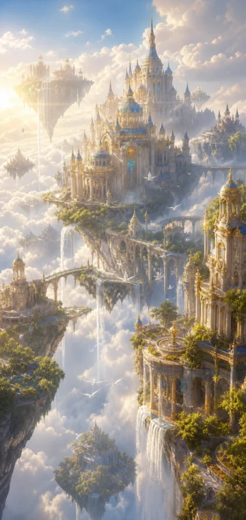 空中王国梦幻手机壁纸