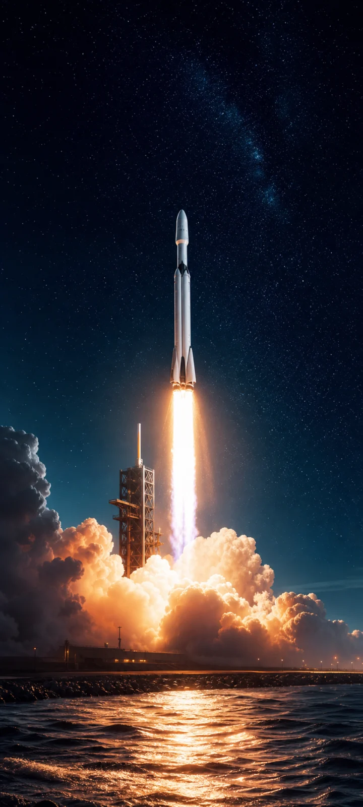 星际升空火箭手机壁纸
