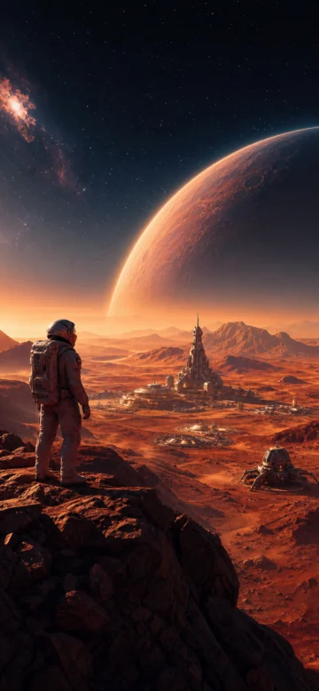火星任务未来探索手机壁纸