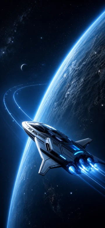 轨道飞行星际壁纸