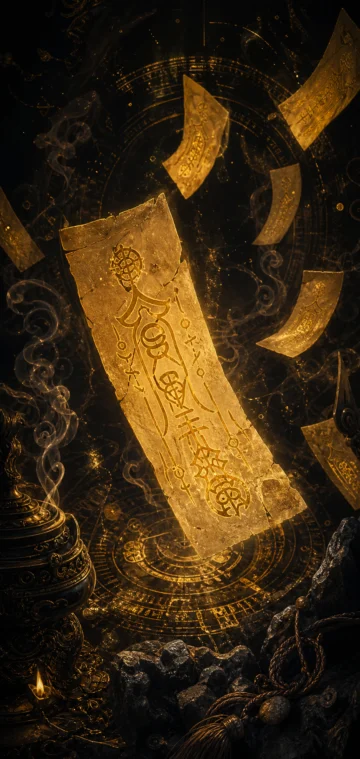 金光符咒玄幻手机壁纸