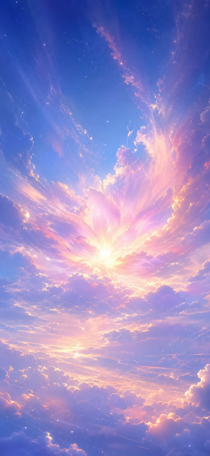天空绽放梦幻手机壁纸