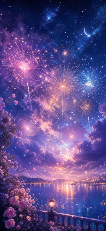 梦幻烟火手机壁纸