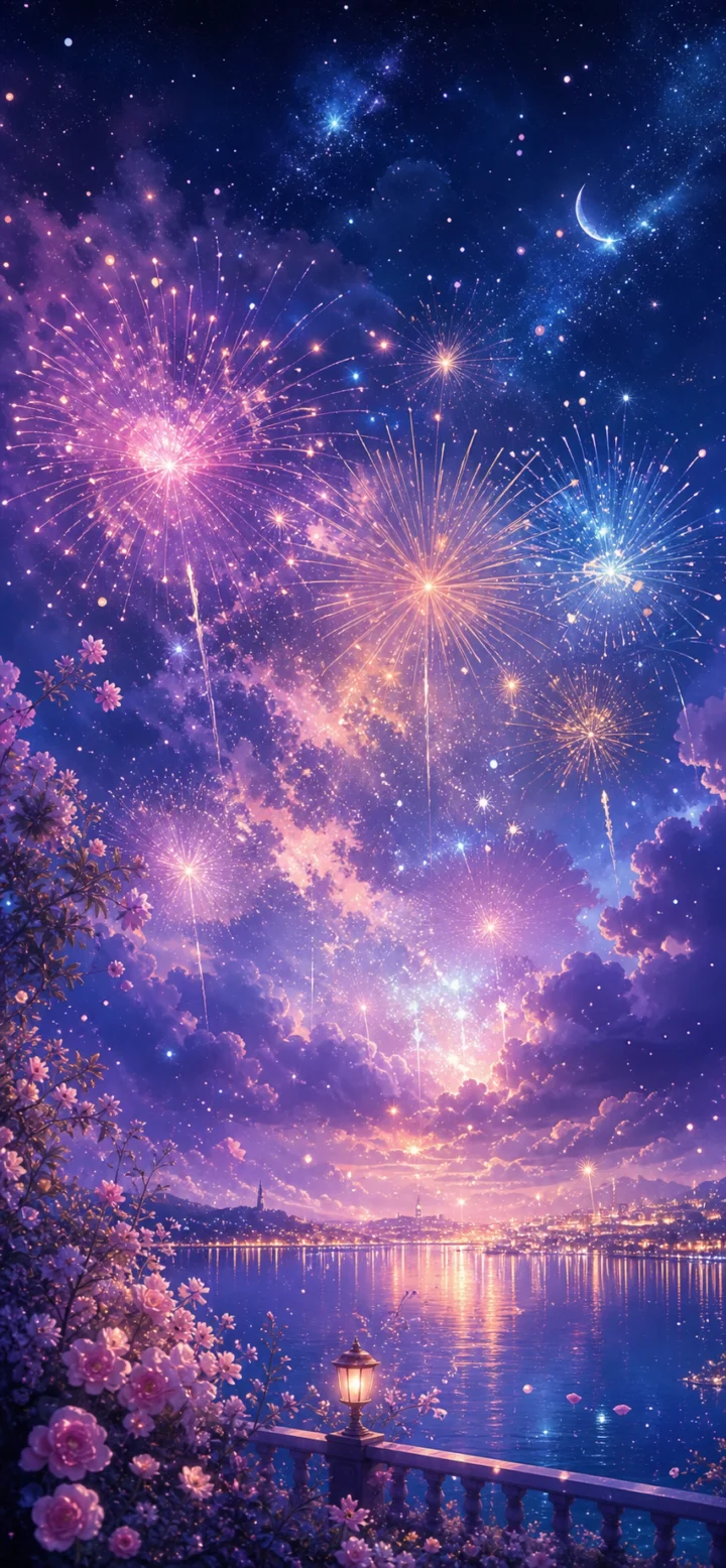 梦幻烟火手机壁纸