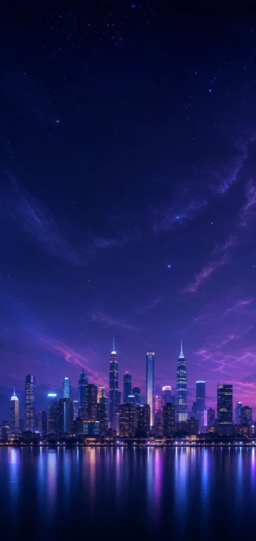 城市夜空手机壁纸