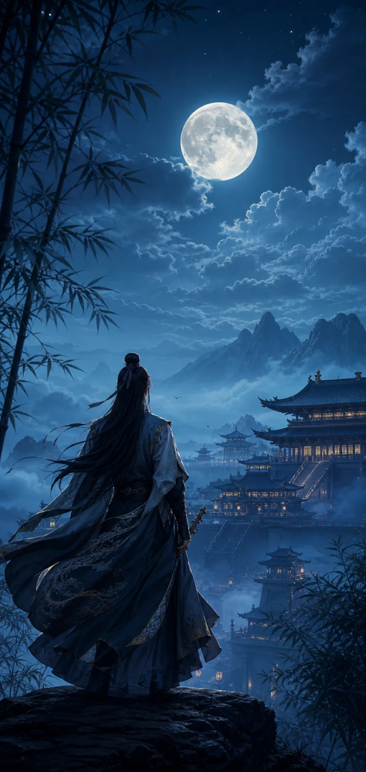 秦时明月古风夜景手机壁纸