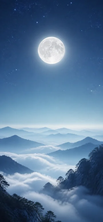 高月清辉手机壁纸