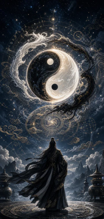 阴阳家玄夜星象手机壁纸