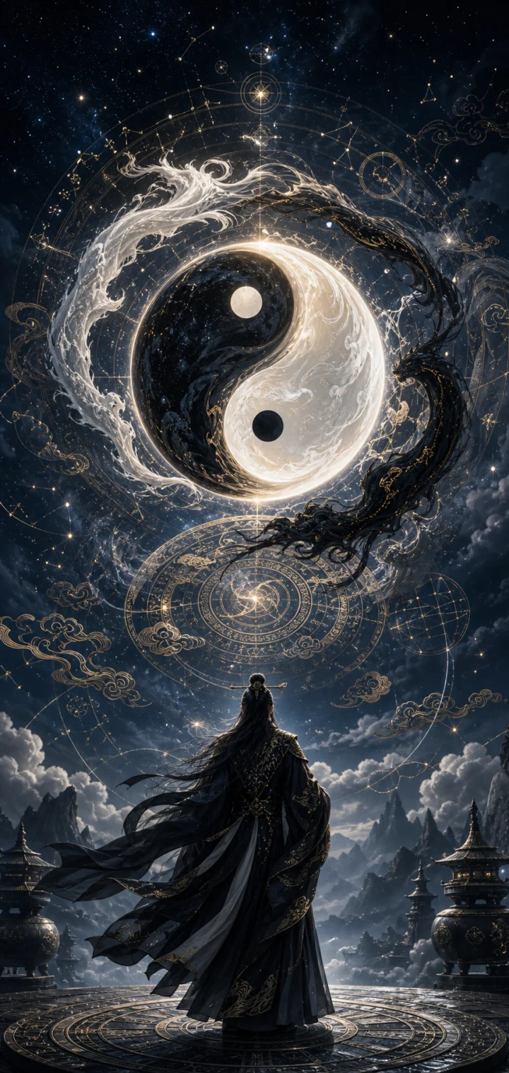 阴阳家玄夜星象手机壁纸