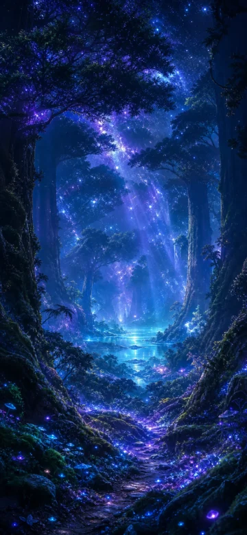 星斗大森林梦幻手机壁纸