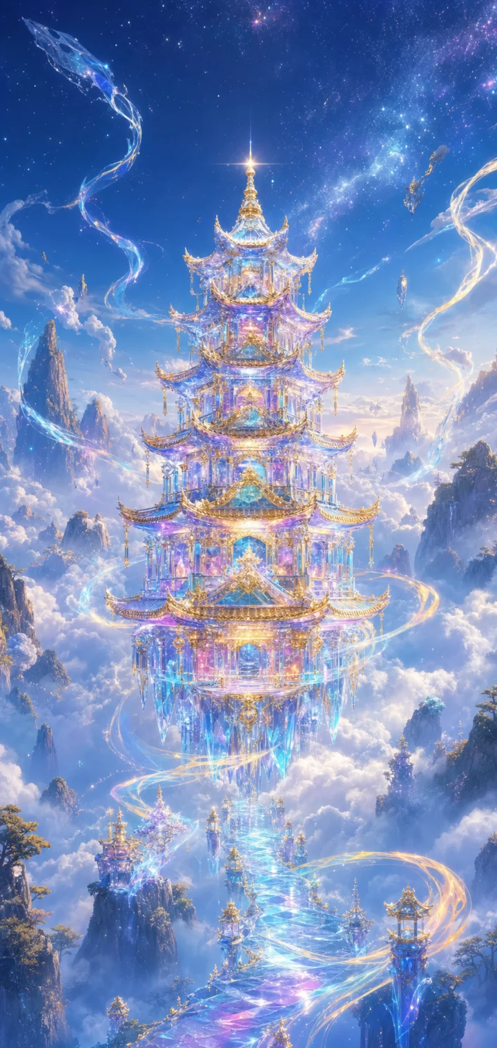 七宝琉璃宗梦幻琉璃塔手机壁纸