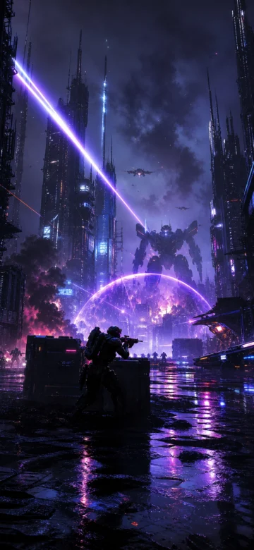 霓虹战场手机壁纸