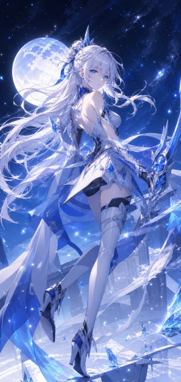 琪亚娜月光星尘手机壁纸