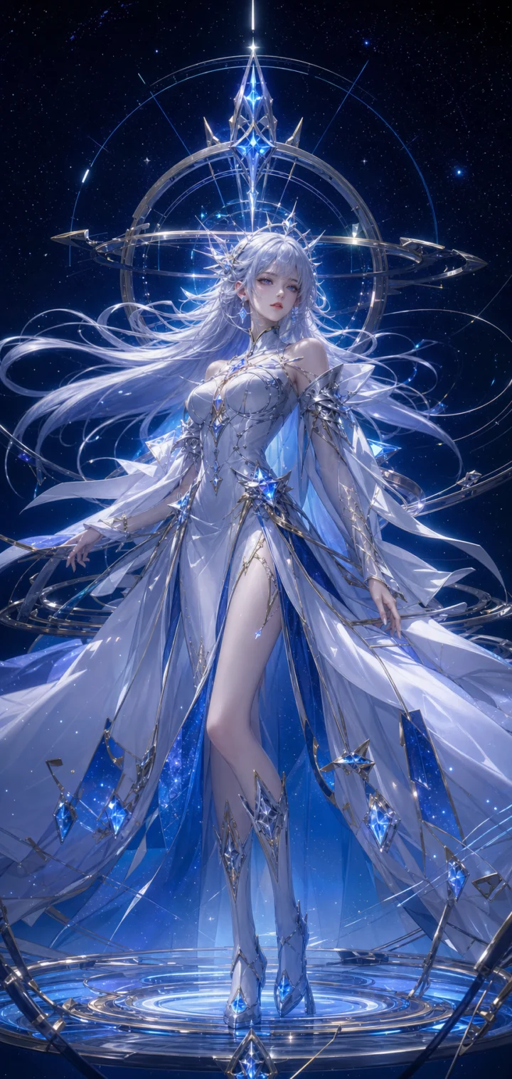 真理之律者冰蓝机械幻想手机壁纸