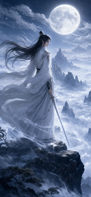 白衣剑仙云海壁纸