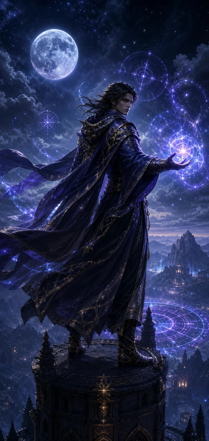 法师英雄魔法之夜手机壁纸