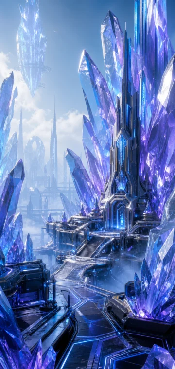 水晶基地手机壁纸