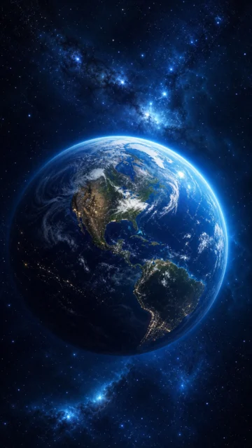 太空地球手机壁纸