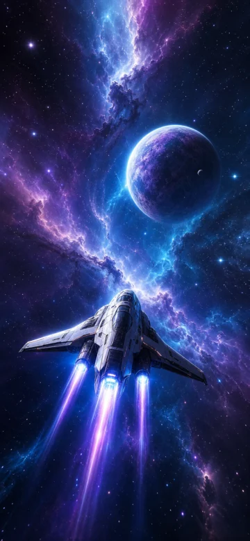 星际太空航行手机壁纸