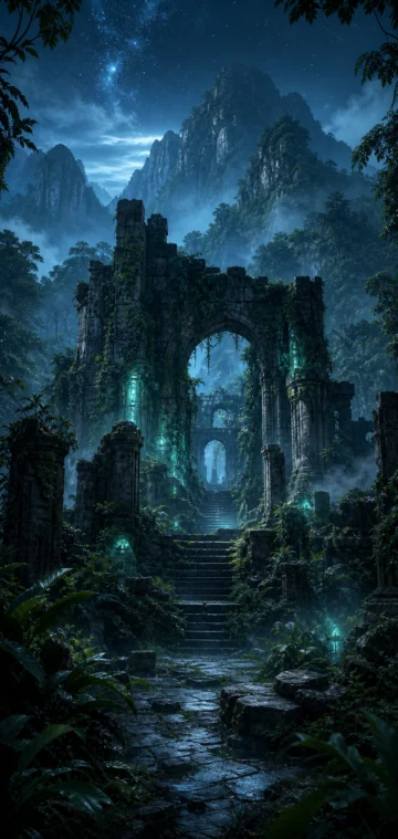 神秘遗迹迷雾手机壁纸