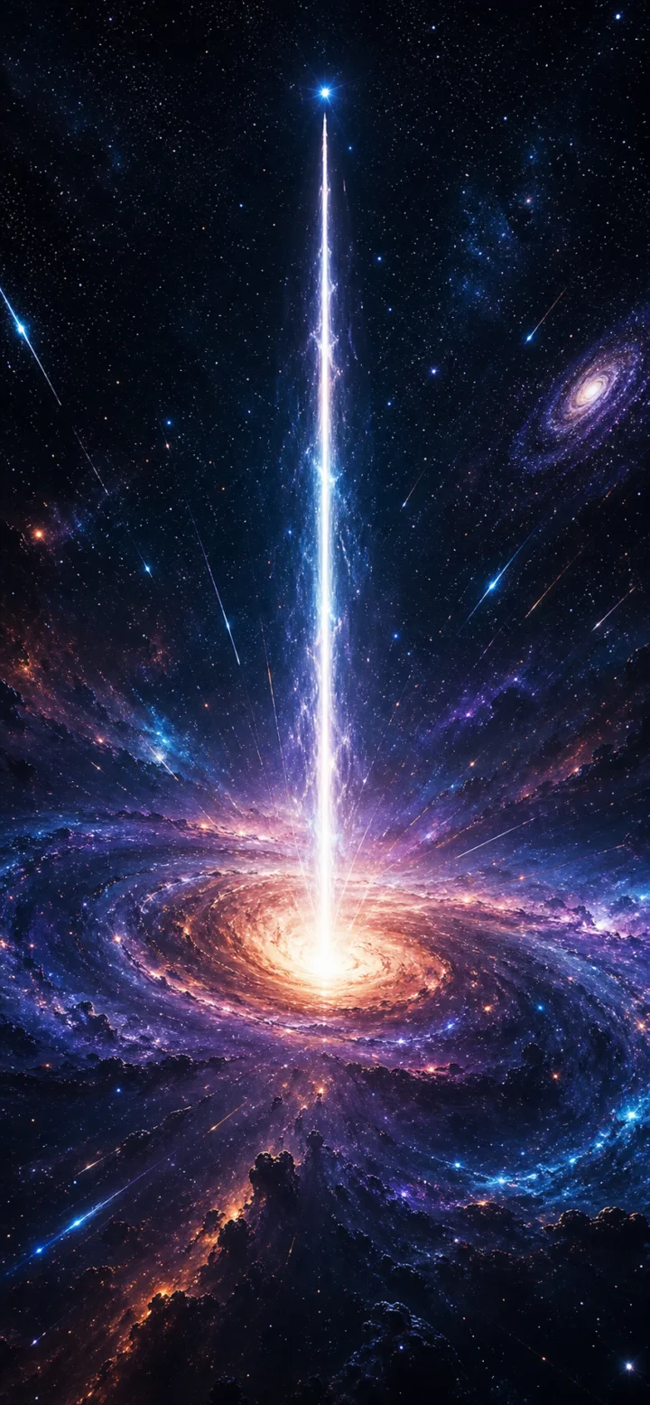 银河发射星云手机壁纸