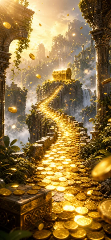 金币冒险奇幻手机壁纸