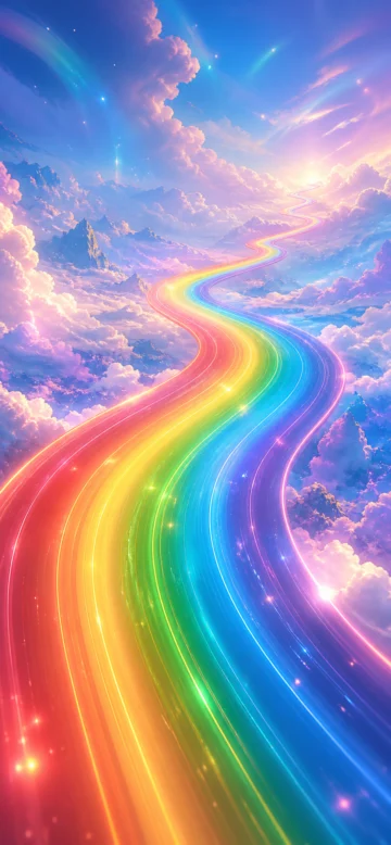 彩虹赛道手机壁纸
