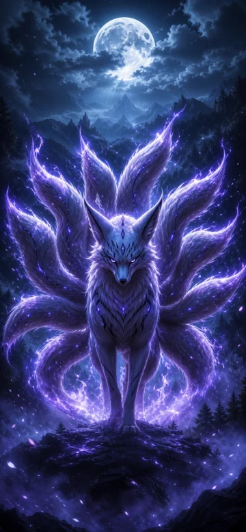月夜尾兽手机壁纸