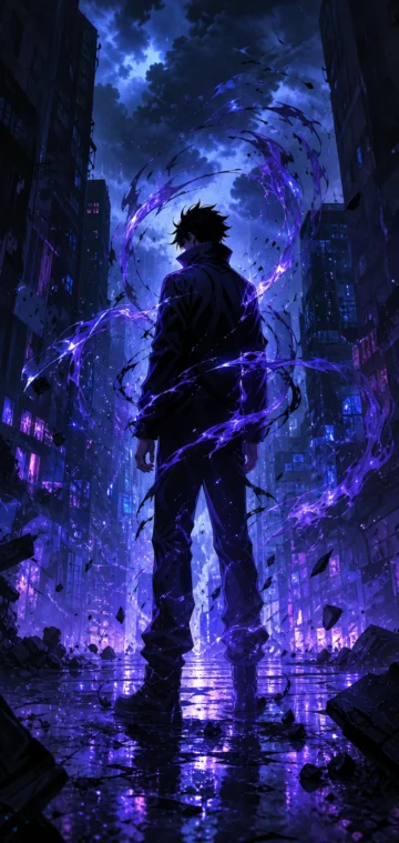 咒术回战暗夜咒力手机壁纸