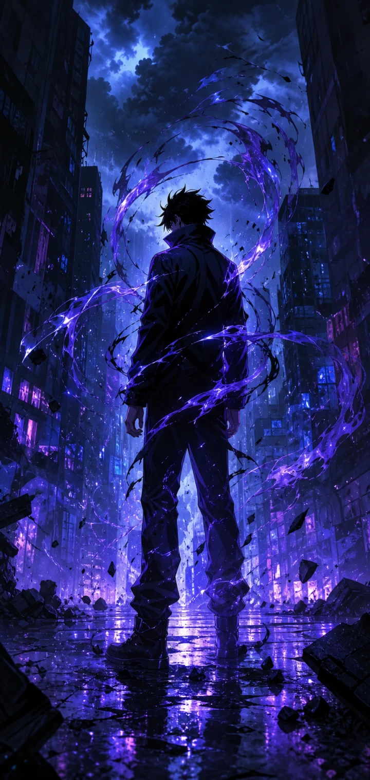 咒术回战暗夜咒力手机壁纸